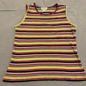 Vintage striped ribbed rank, size M